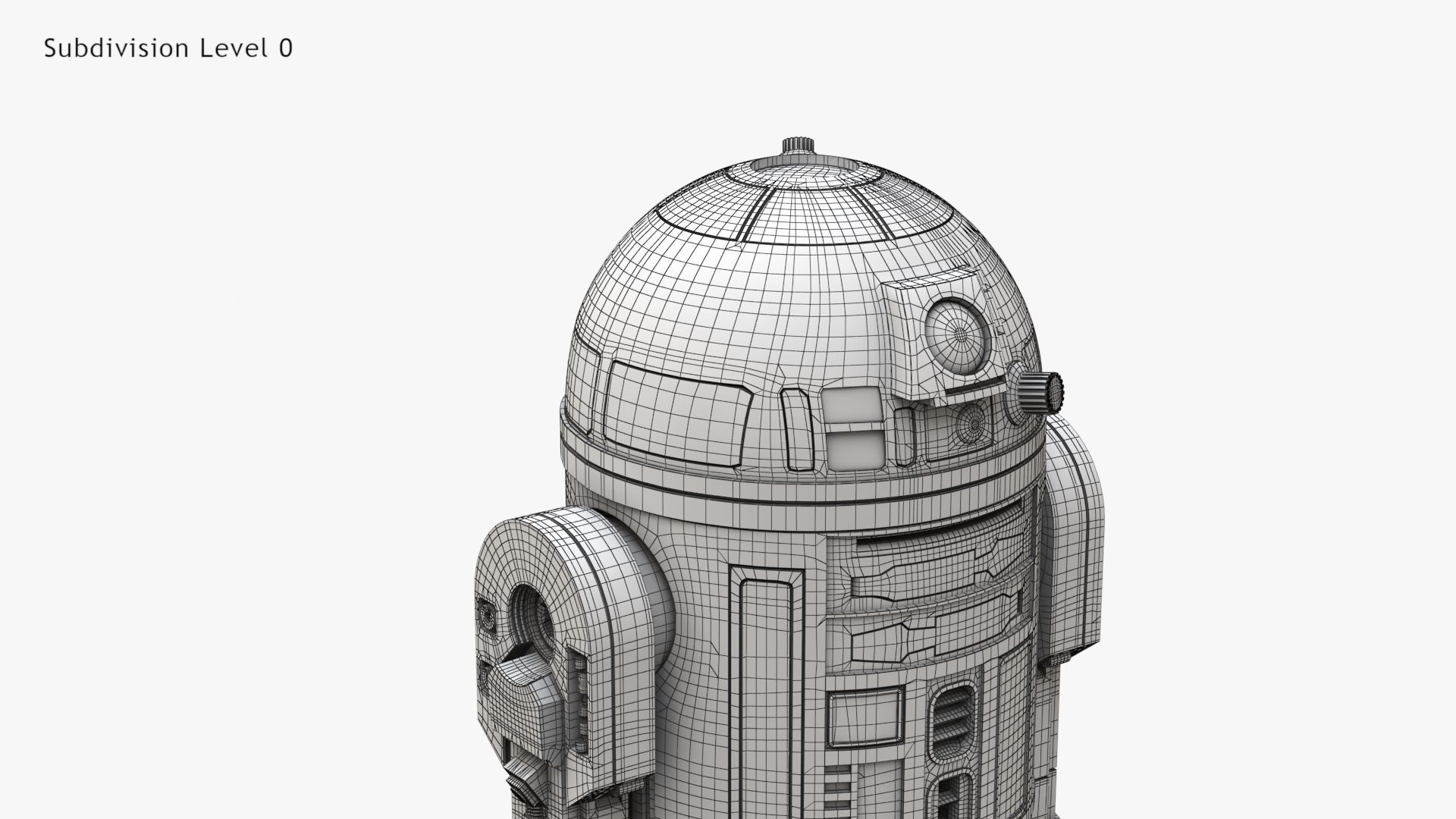 Robot R2D2 3D model_25