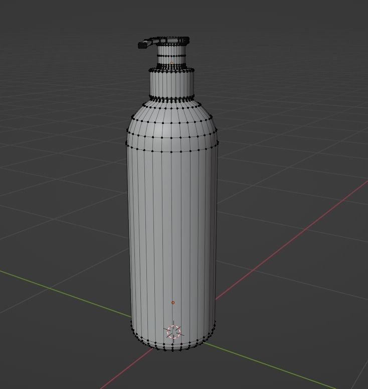 Lotion or Shampoo bottle  Free 3D model_1