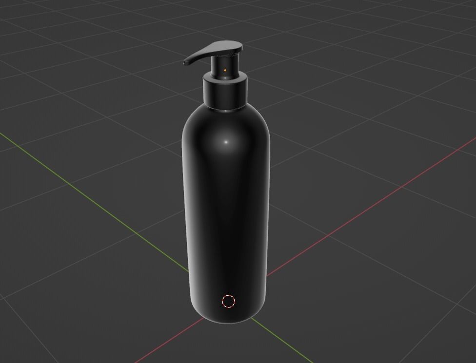 Lotion or Shampoo bottle  Free 3D model_3