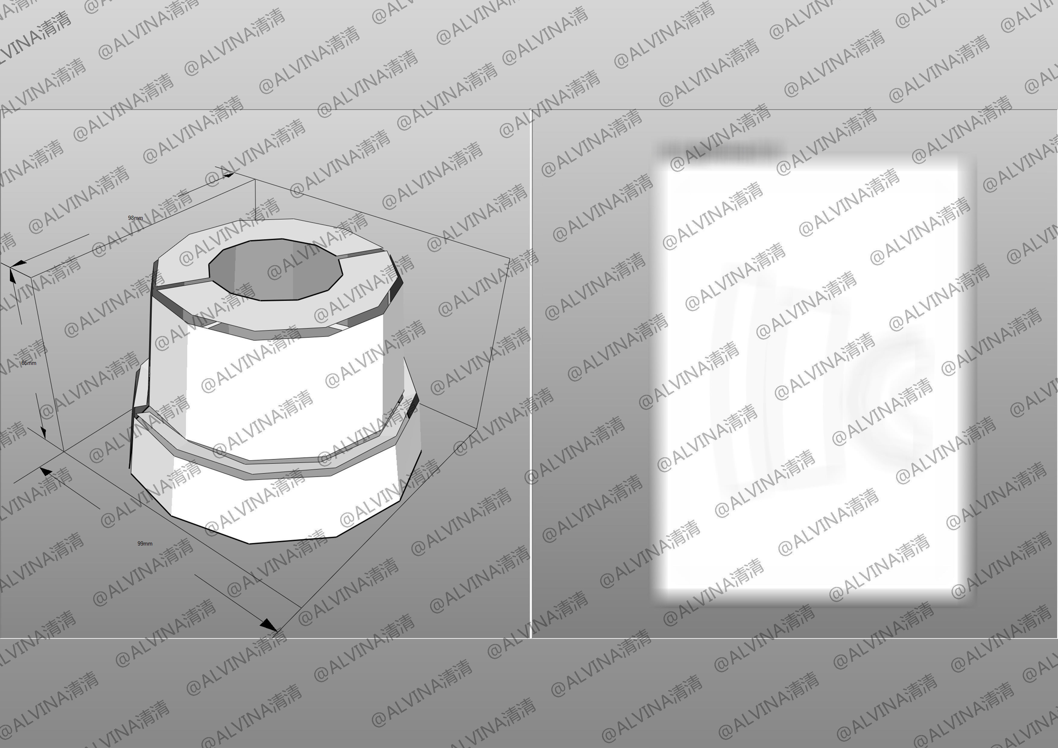 RX-93ff V Gundam Armor - DIY Cosplay Pepakura Foam Template Low-poly 3D model_13