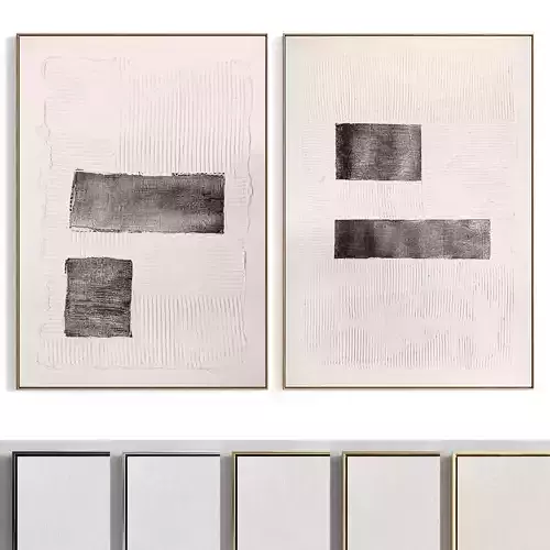 Plaster Two Photo Frame 444