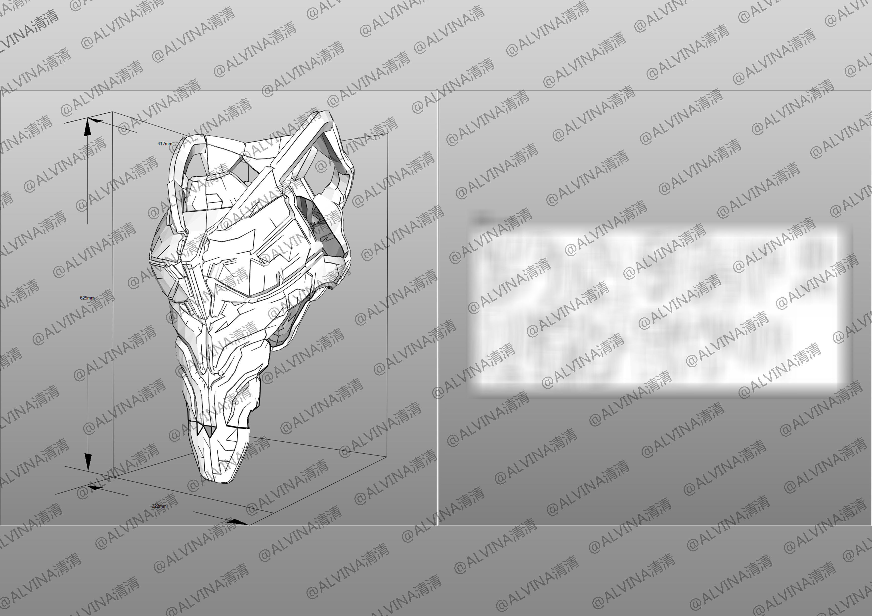 APEX Legend VoidShifter Wraith Armor - DIY Cosplay Pepakura Foam Low-poly 3D model_15
