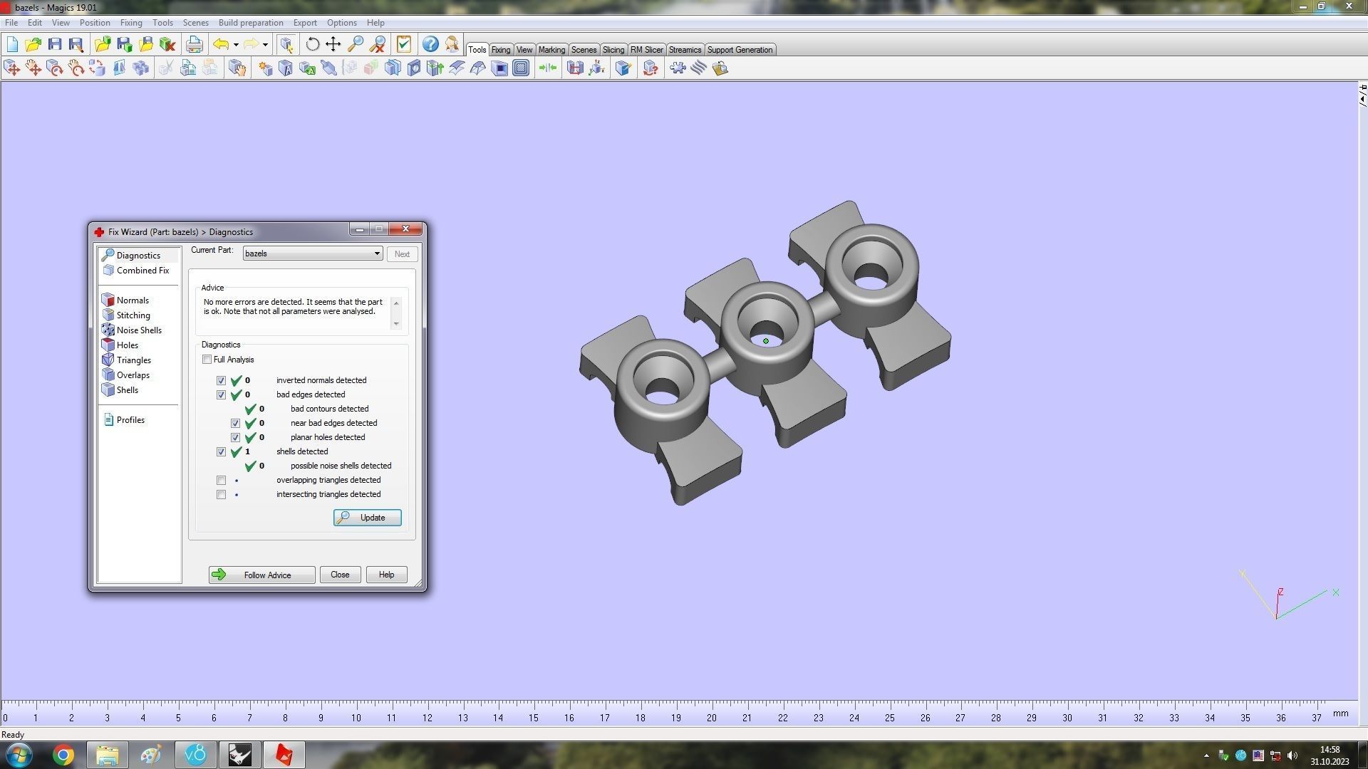 Noa  Paved Large Model Ring  16 5mm 3D print model_12