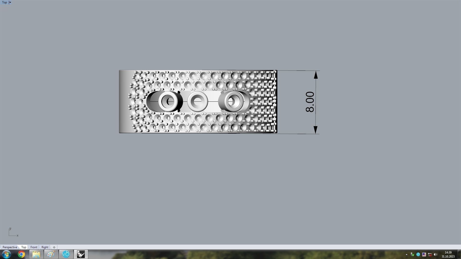 Noa  Paved Large Model Ring  16 5mm 3D print model_7