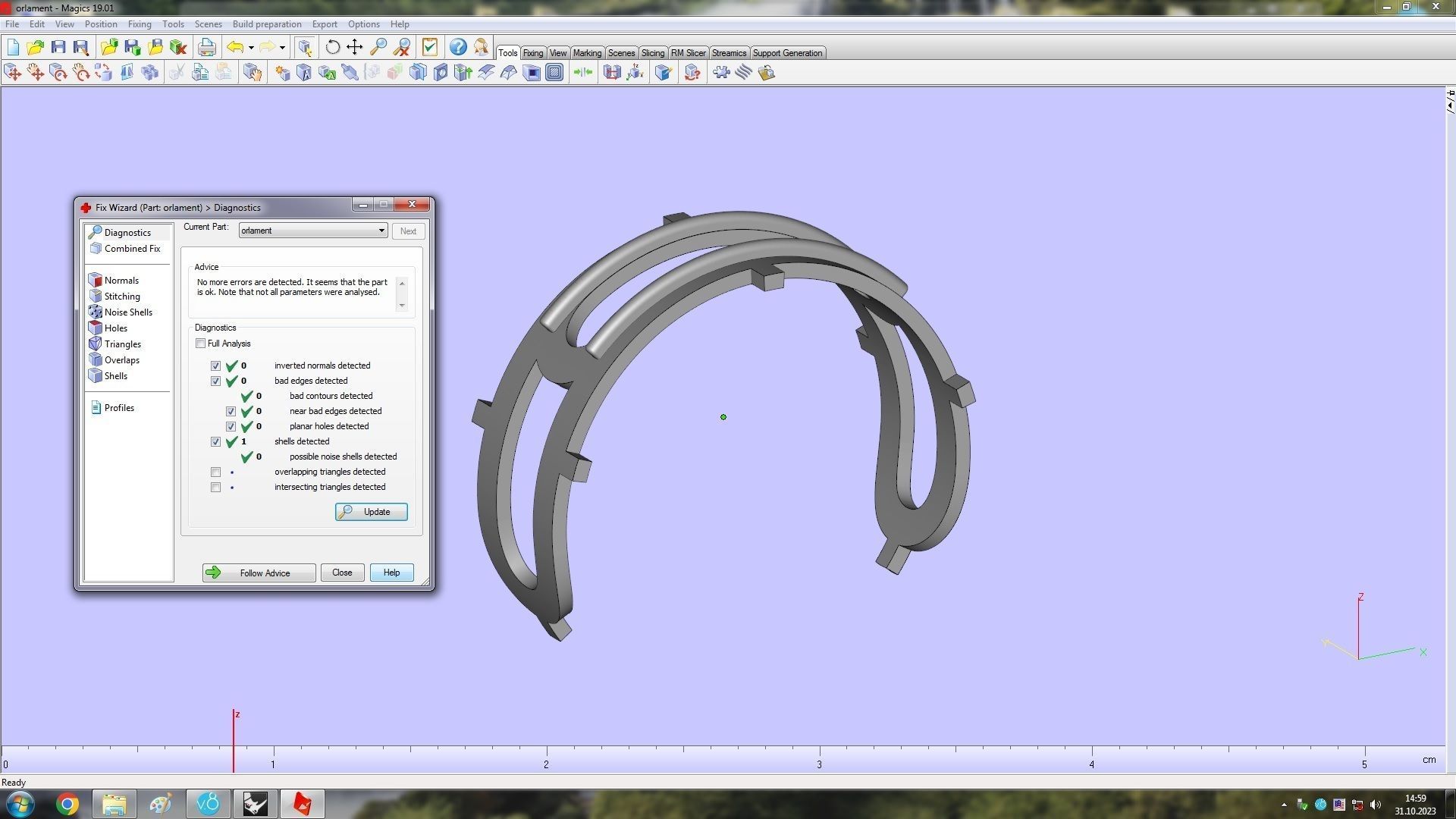 Noa  Paved Large Model Ring  16 5mm 3D print model_14