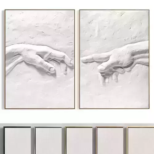 Plaster Two Photo Frame 446