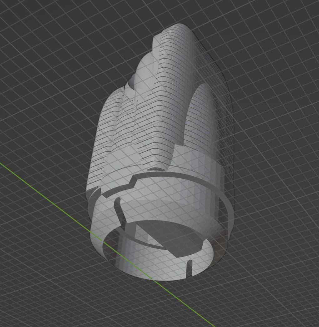 Accurate  endcaps for the Polar Lights 1 1000 DSC SNW Enterprise 3D print model_14