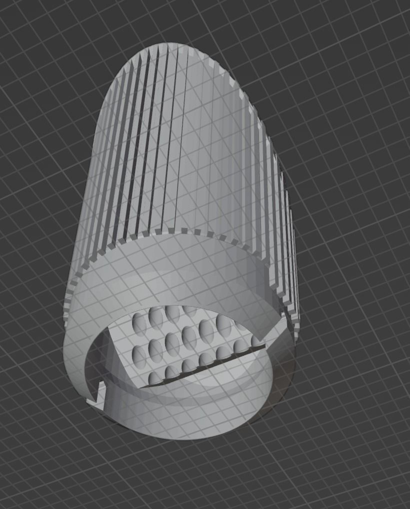 Accurate  endcaps for the Polar Lights 1 1000 DSC SNW Enterprise 3D print model_5