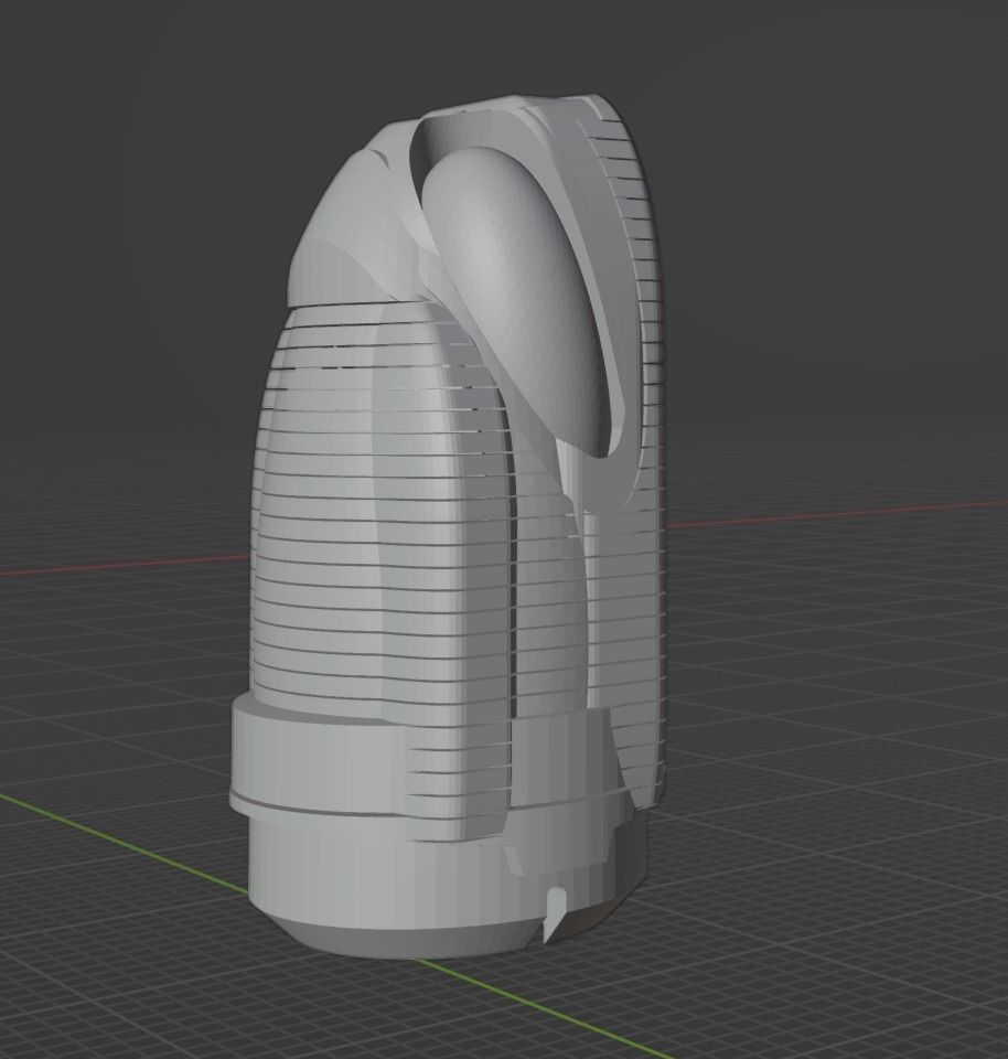 Accurate  endcaps for the Polar Lights 1 1000 DSC SNW Enterprise 3D print model_11