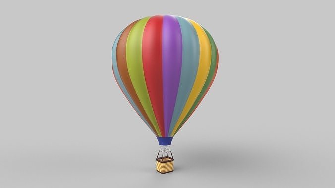 Hot air balloon 3D model