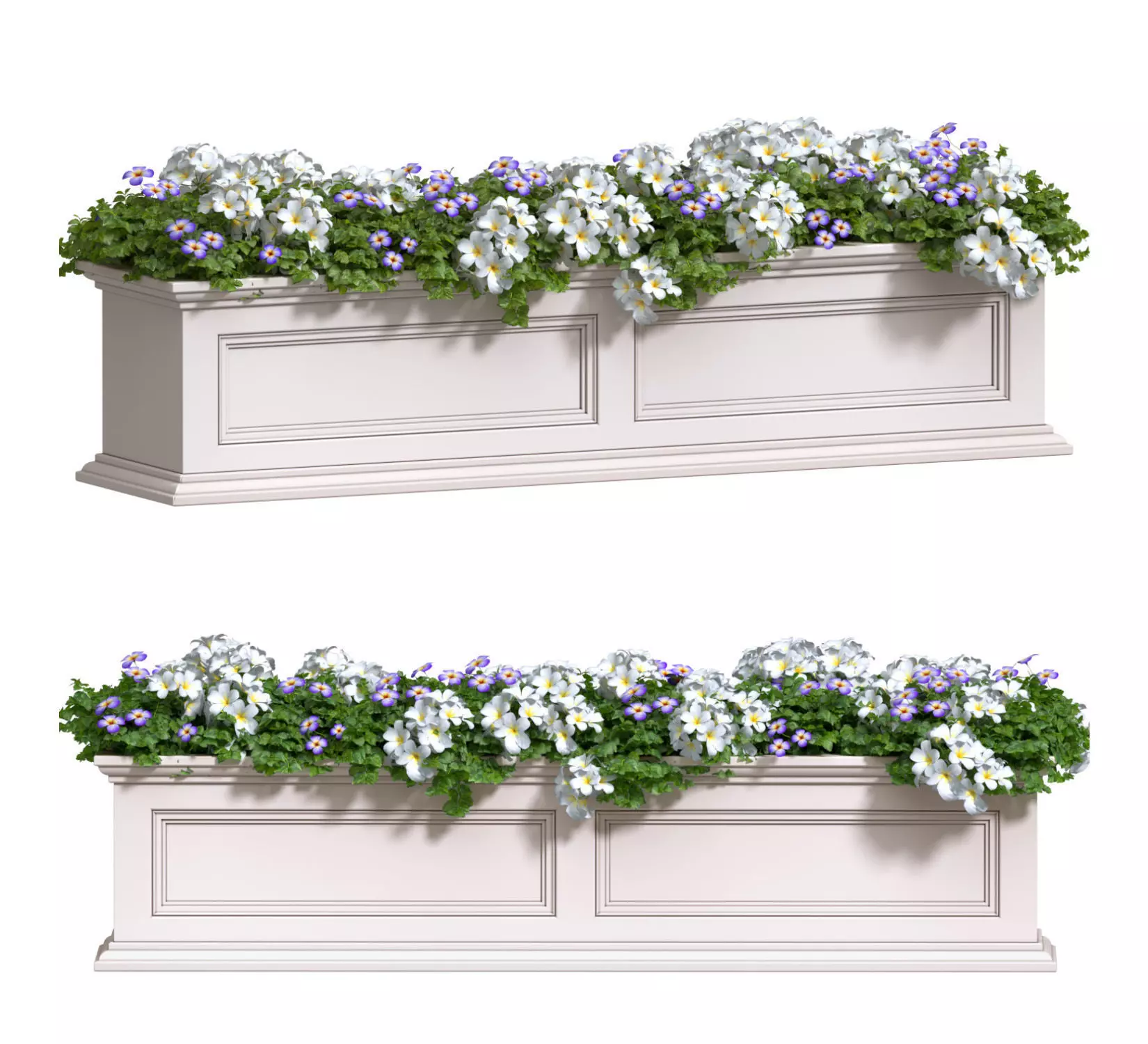 Window and Balcony Flower Box  3D model_0