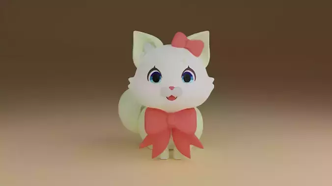 cat 02 3D print model