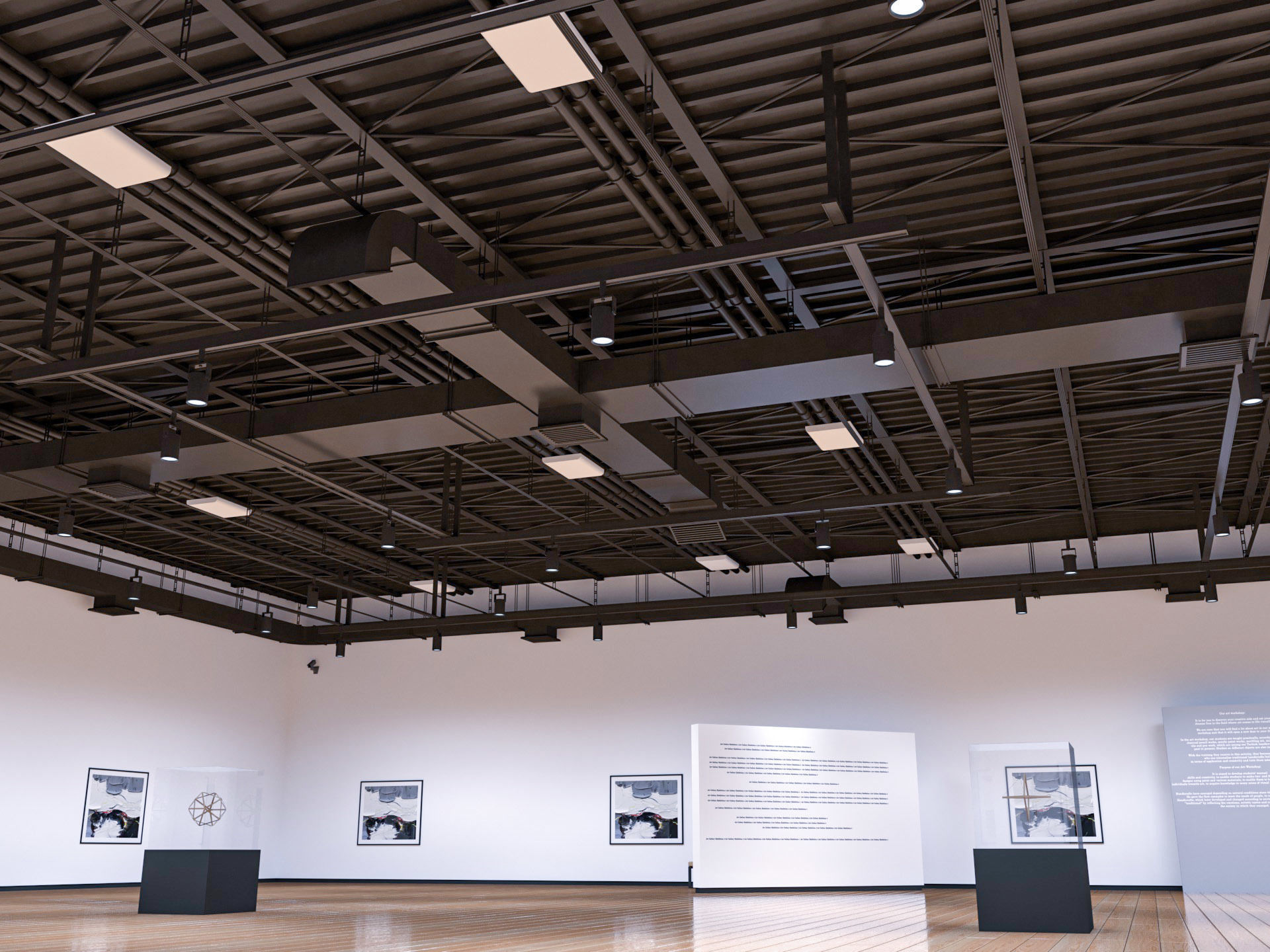 Art Gallery Exhibition 4 3D model_7