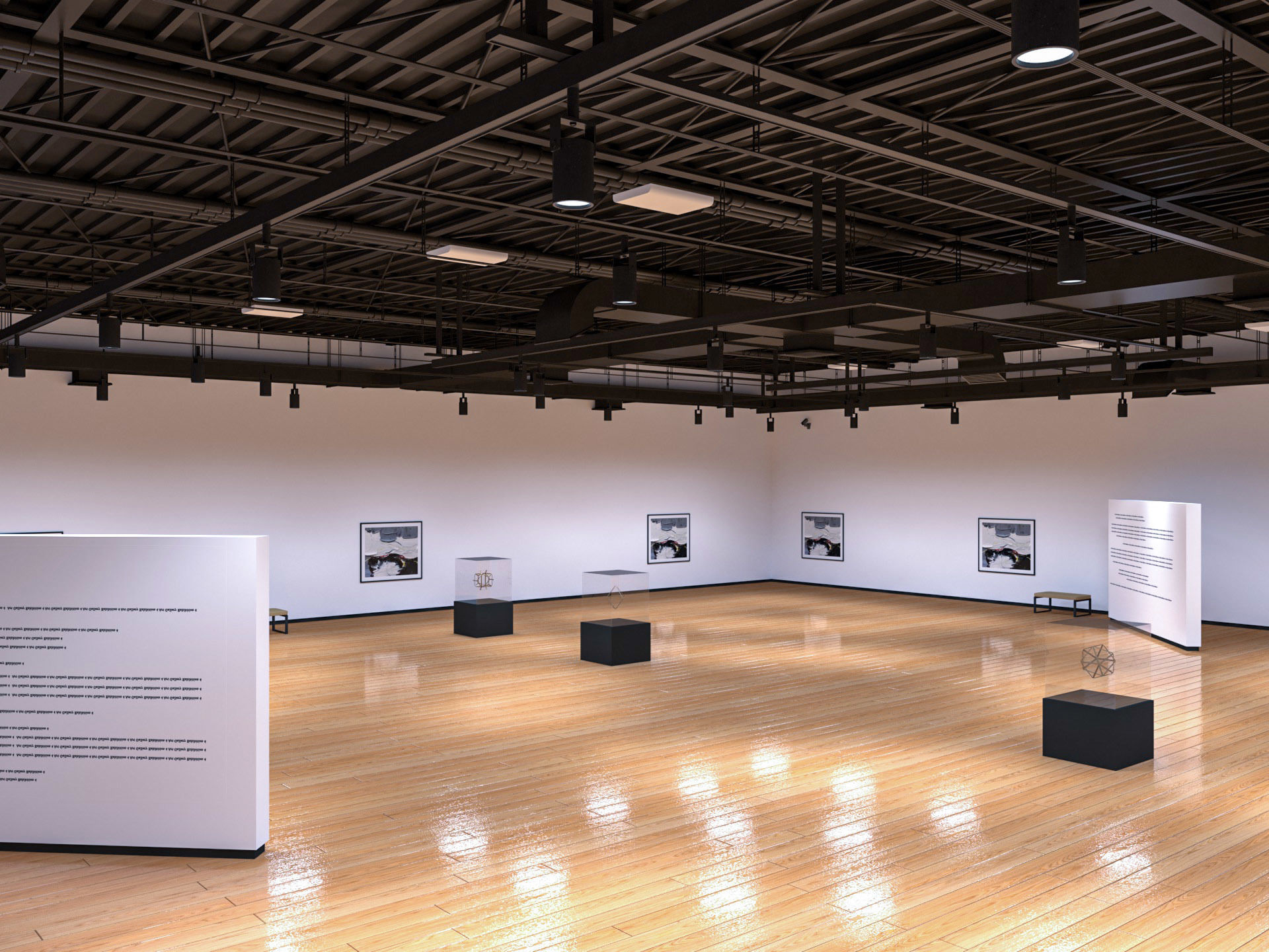 Art Gallery Exhibition 4 3D model_5