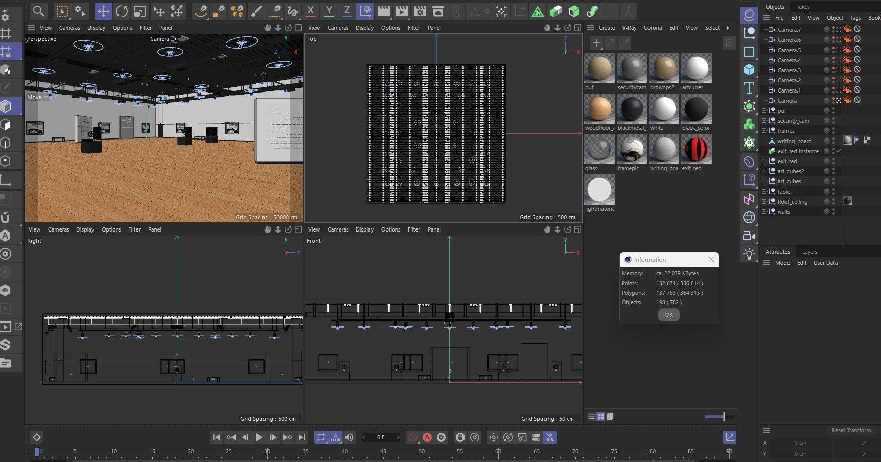 Art Gallery Exhibition 4 3D model_17