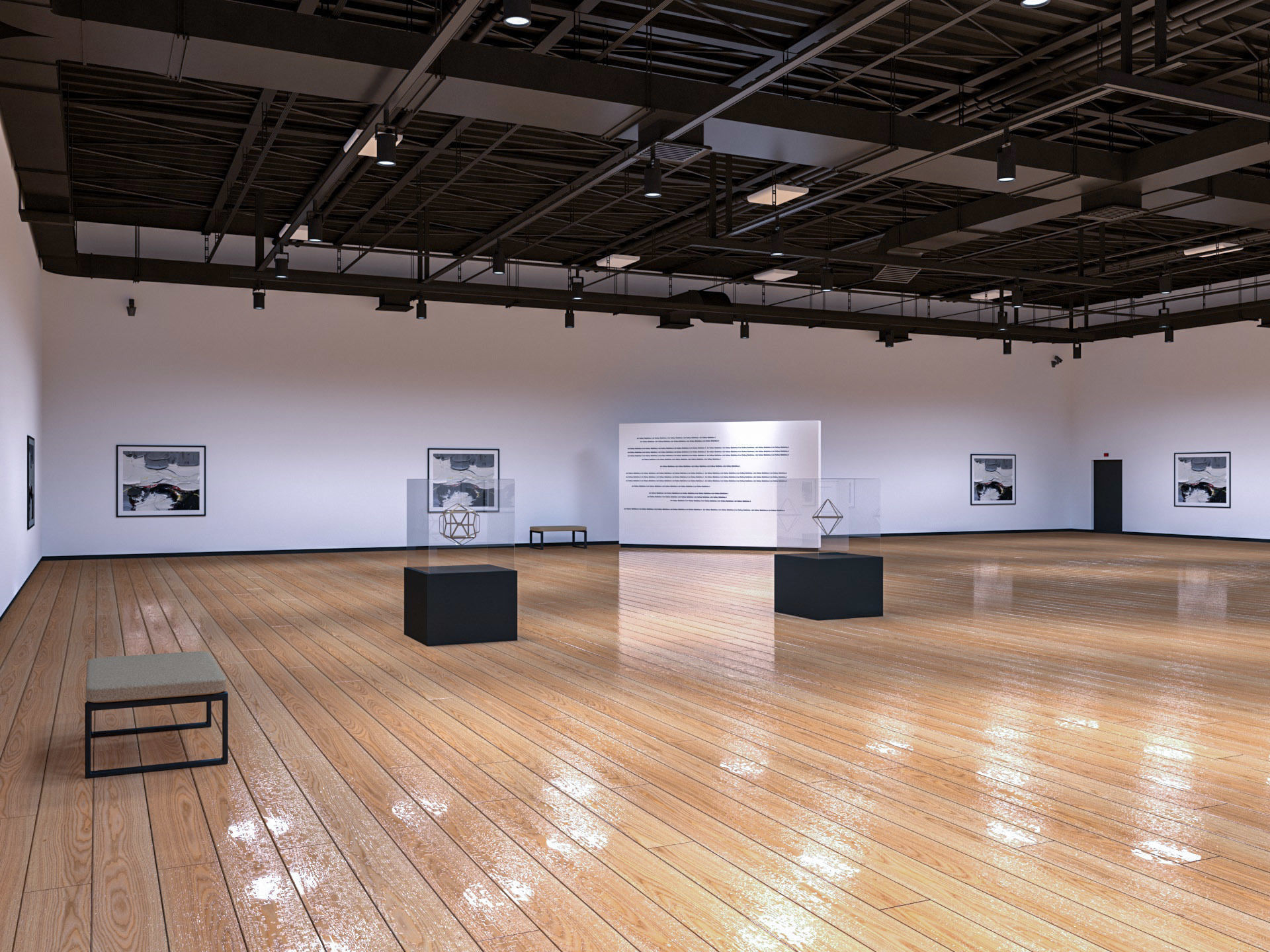 Art Gallery Exhibition 4 3D model_3