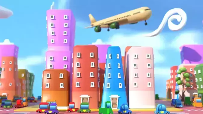 Simple City Cartoon 2