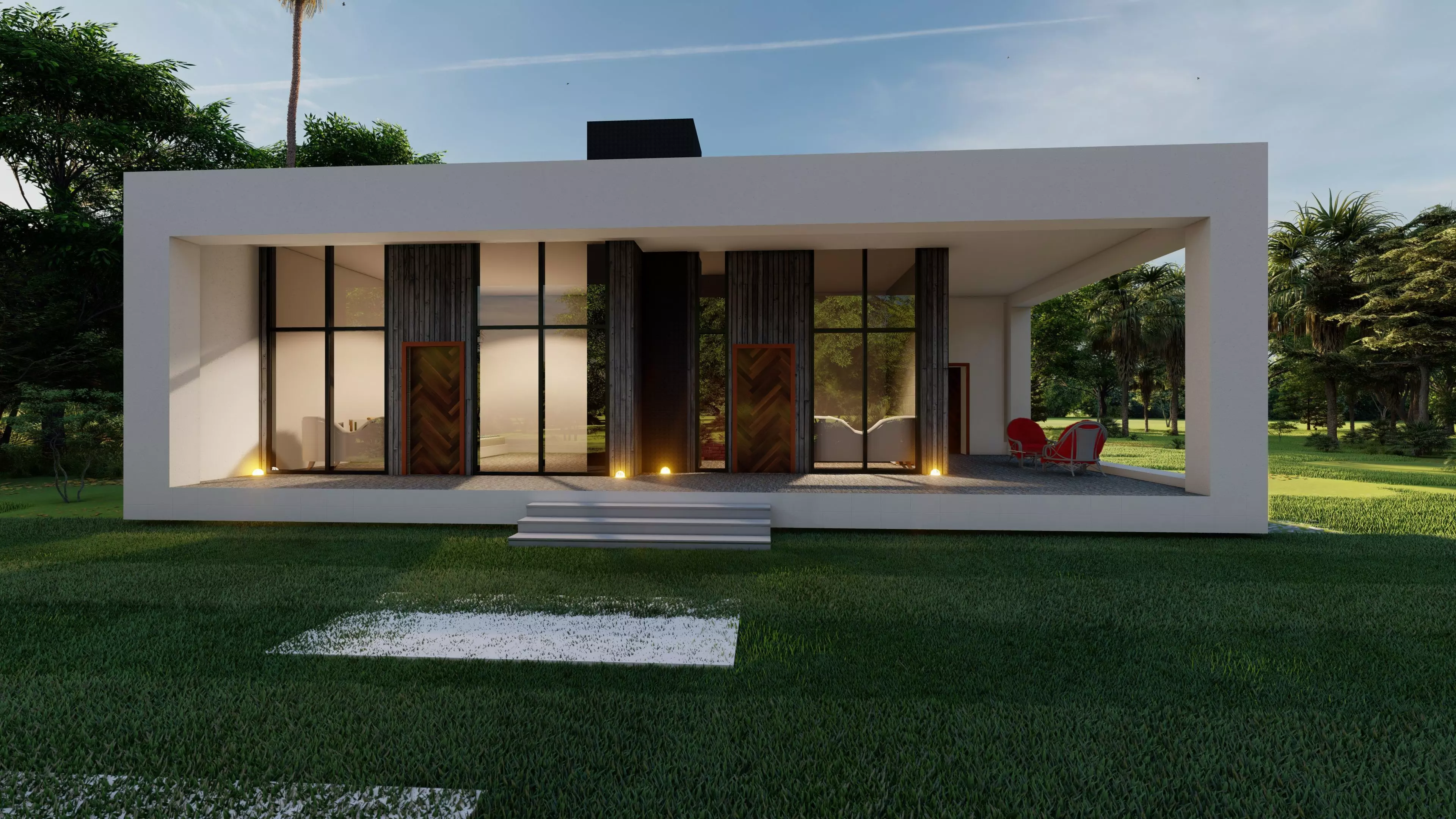  3D MODERN HOUSE  3D model_0