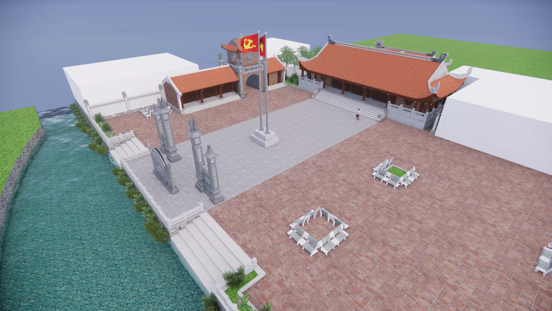 Temple An Thai Free 3D model