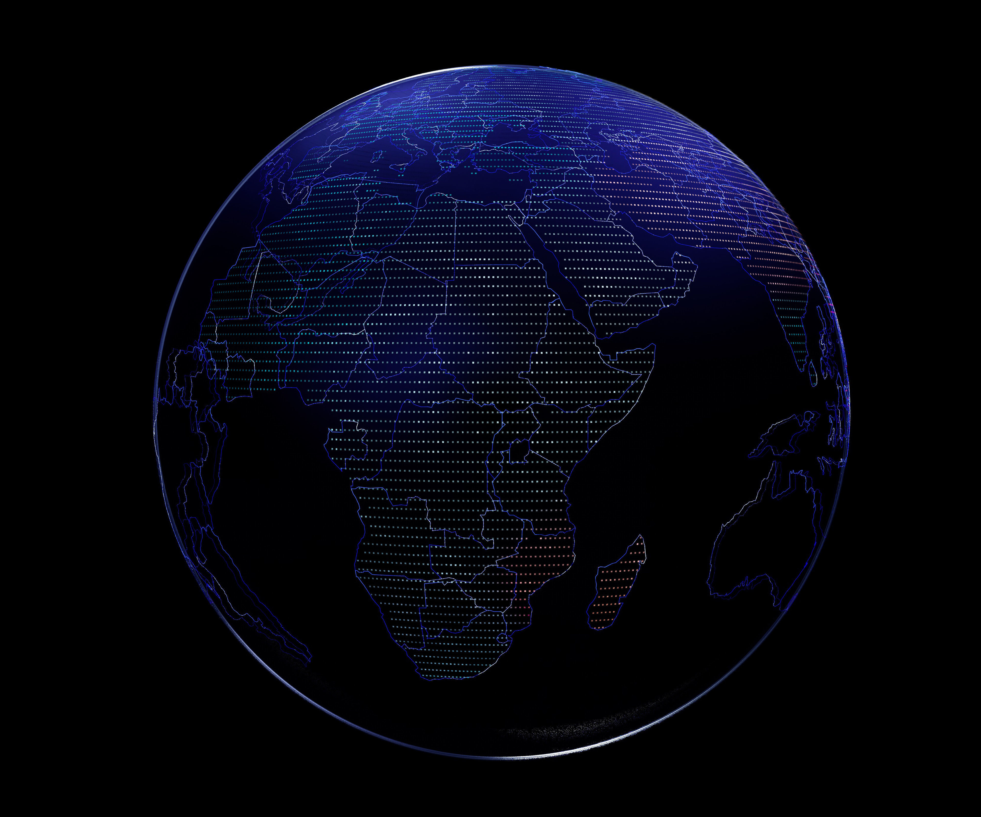 Hologram Planet Earth 3D model_1