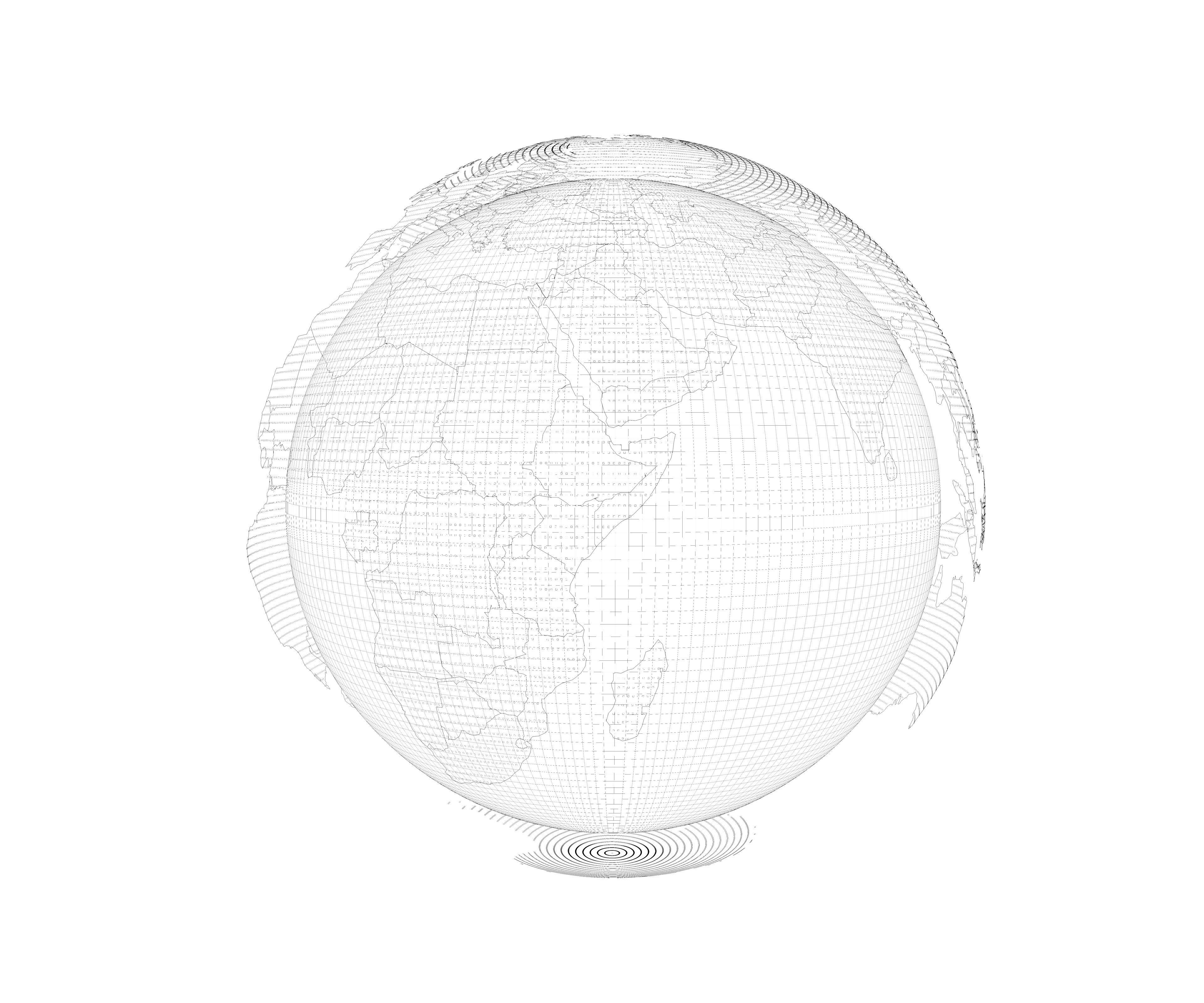 Hologram Planet Earth 3D model_9