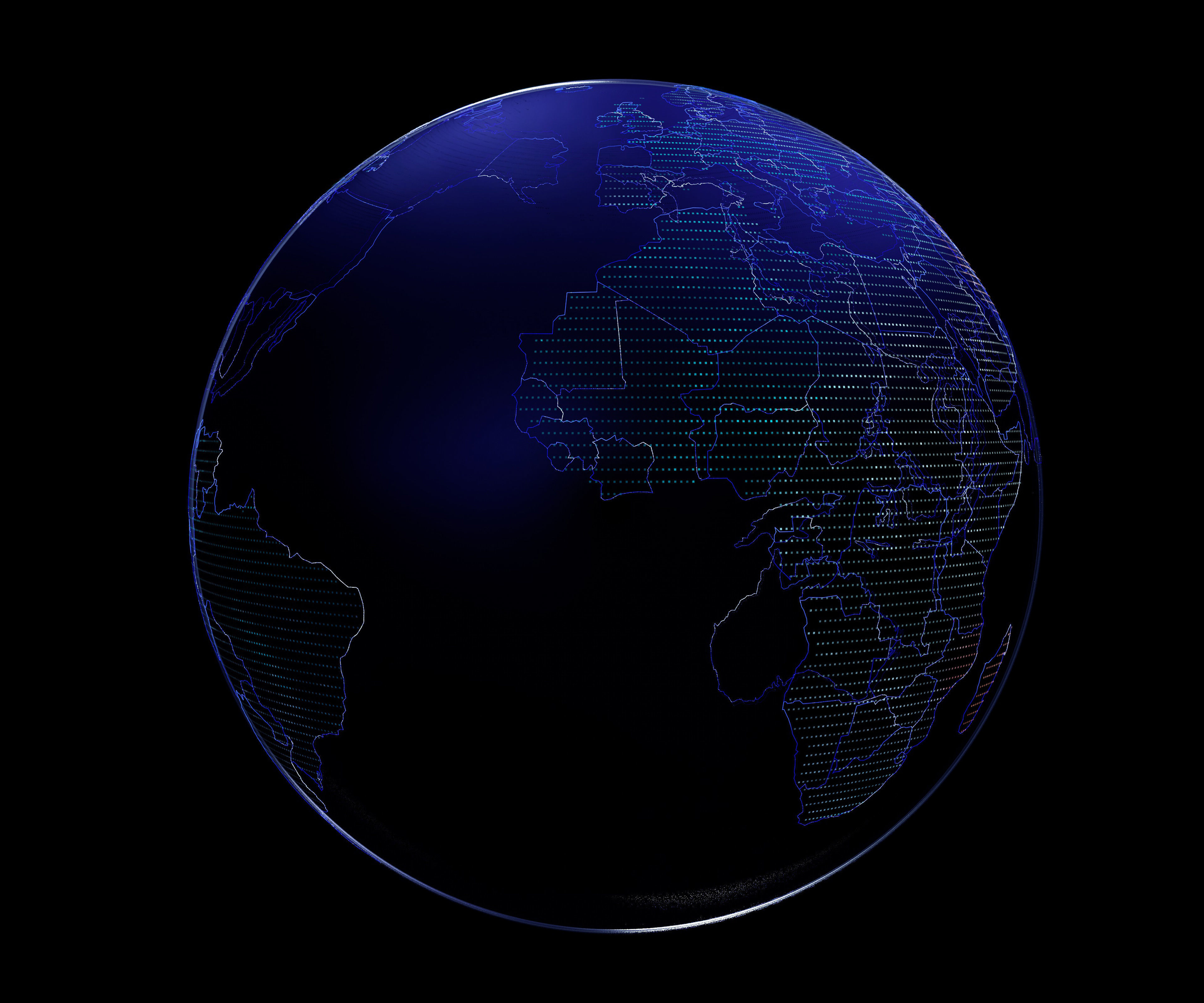 Hologram Planet Earth 3D model_4