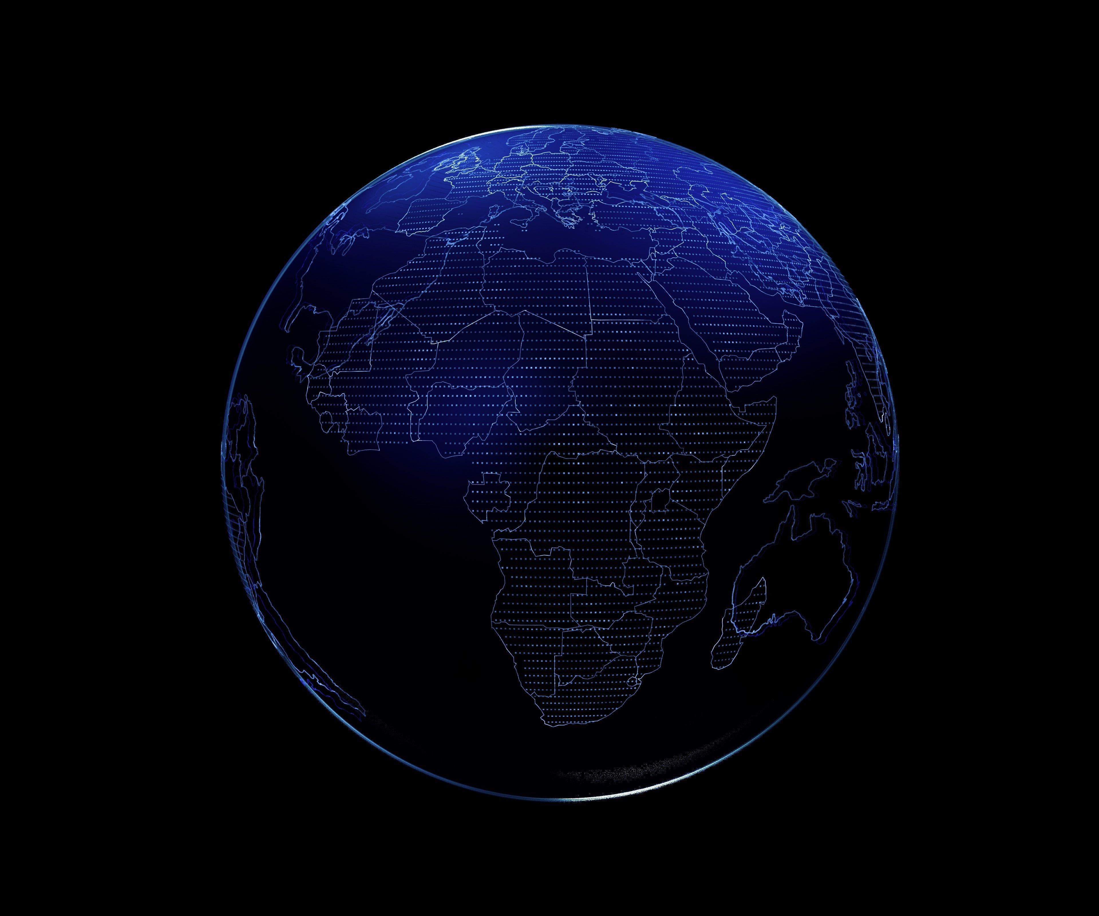 Hologram Planet Earth 3D model_6