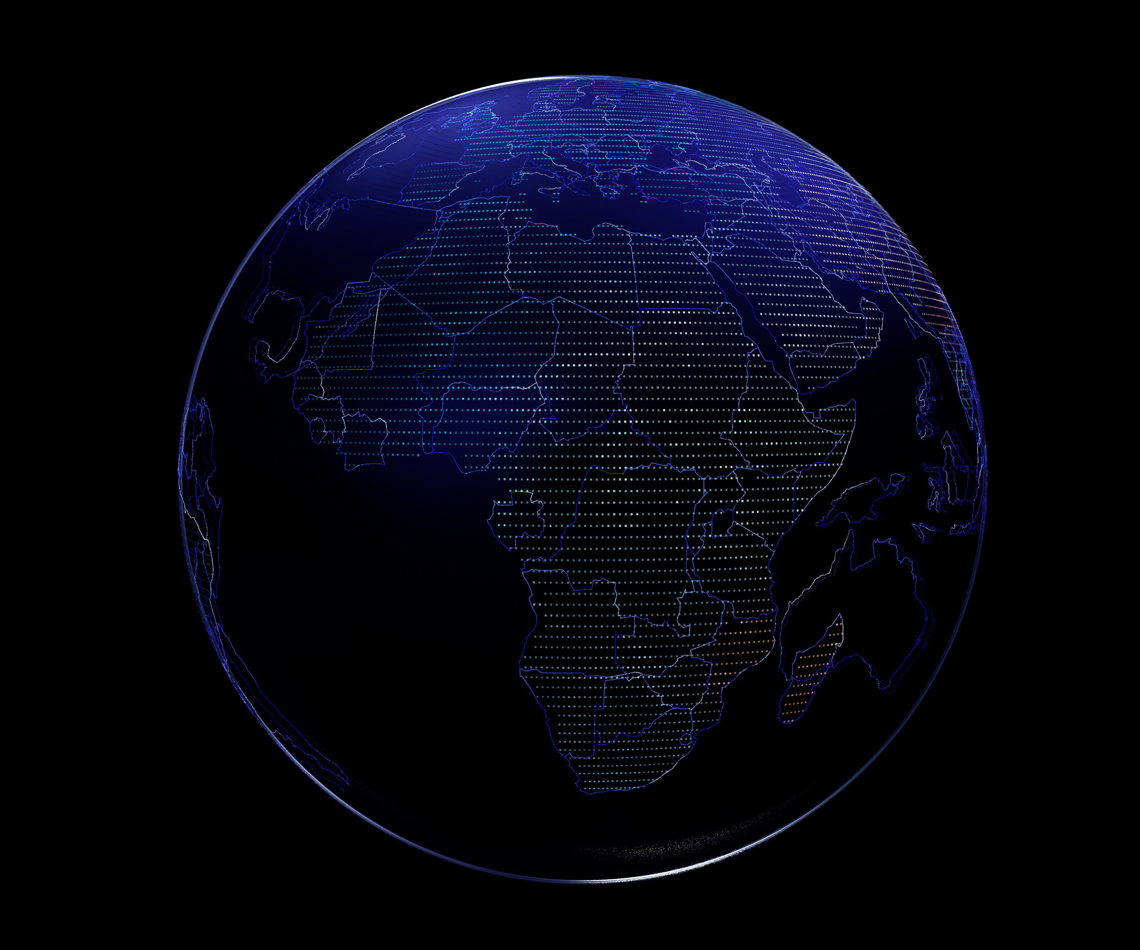 Hologram Planet Earth 3D model_2