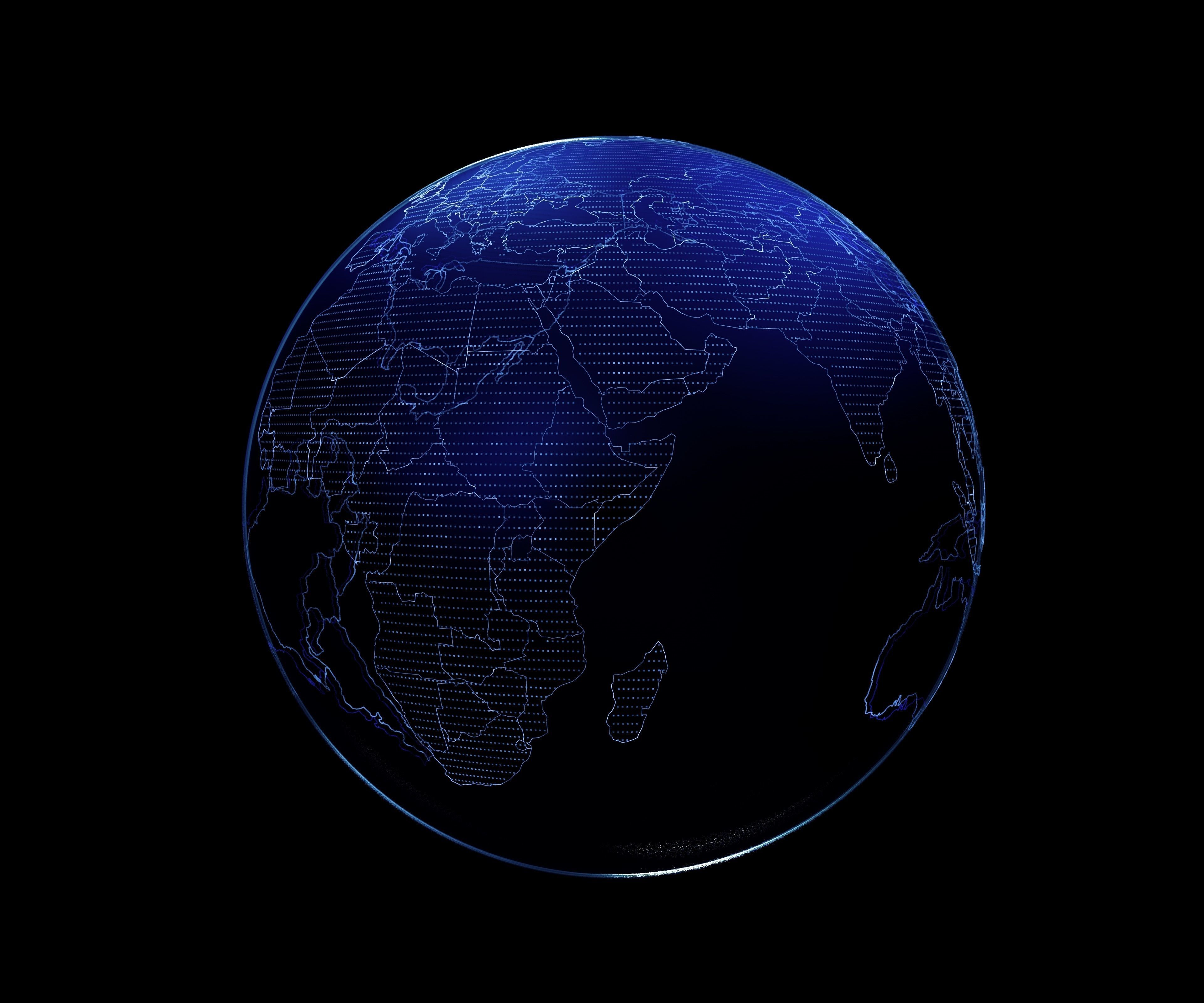 Hologram Planet Earth 3D model_5