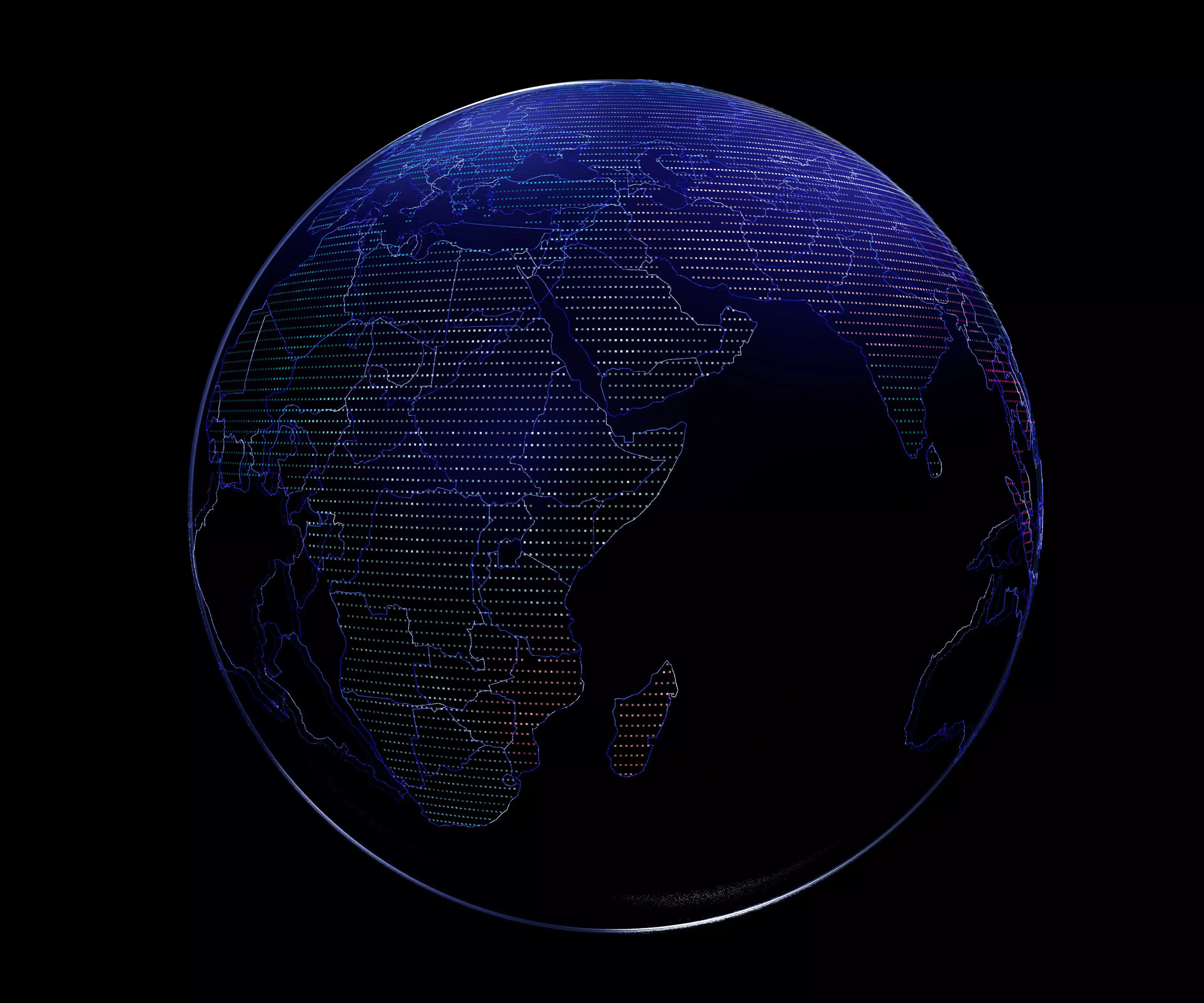 Hologram Planet Earth 3D model_0