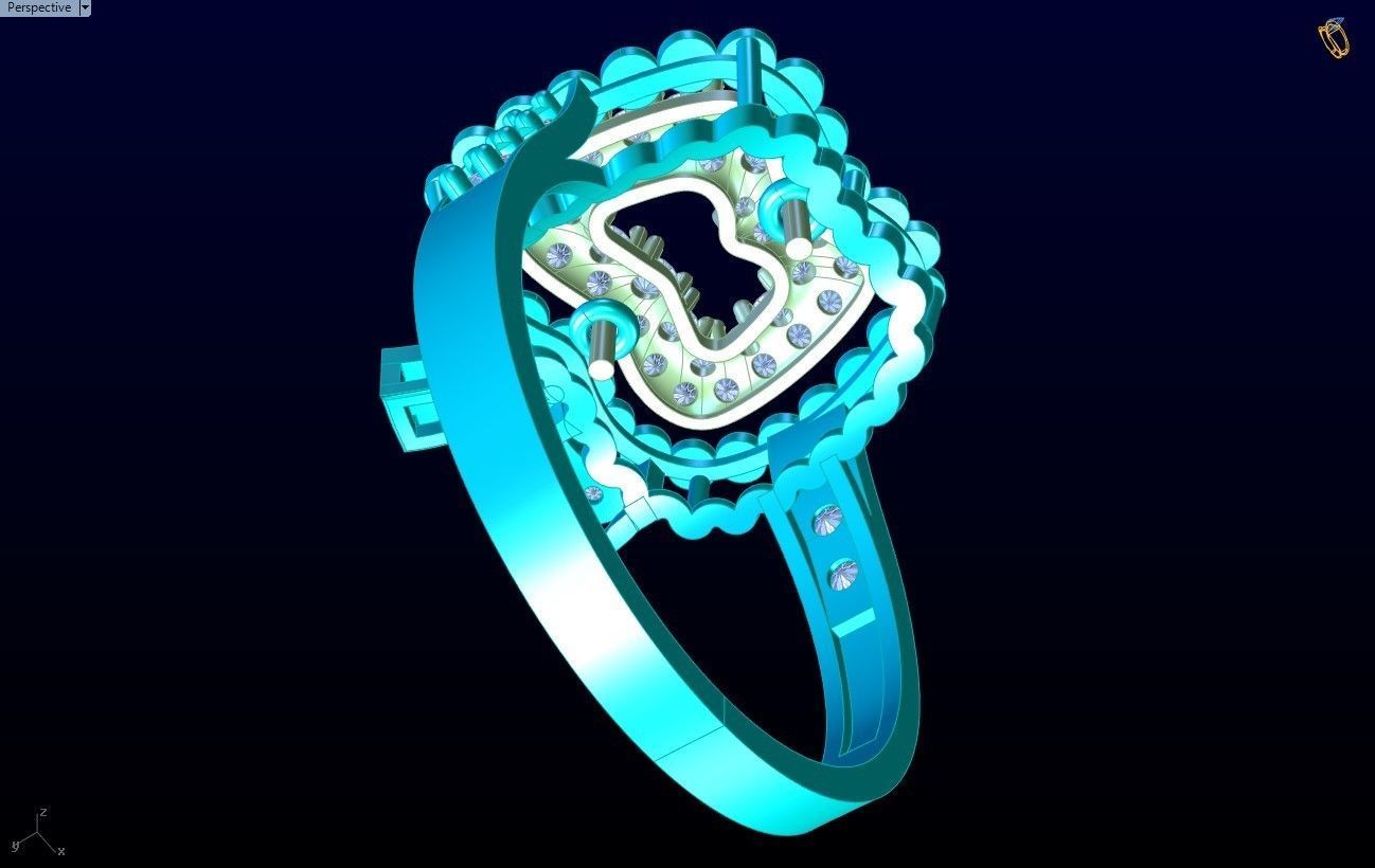 Apple Ring - Womens Rings - SN684 3D print model_7