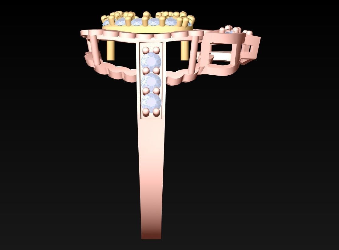 Apple Ring - Womens Rings - SN684 3D print model_6