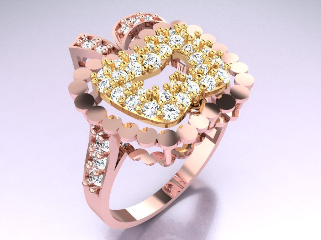 Apple Ring - Womens Rings - SN684 3D print model_1