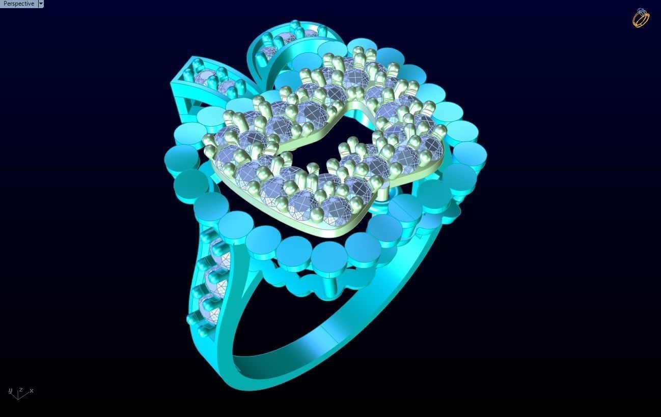 Apple Ring - Womens Rings - SN684 3D print model_9