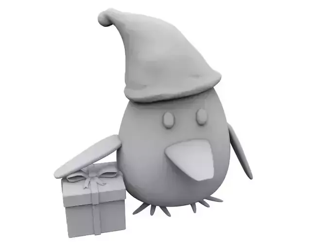 Penguin gift 3D print model