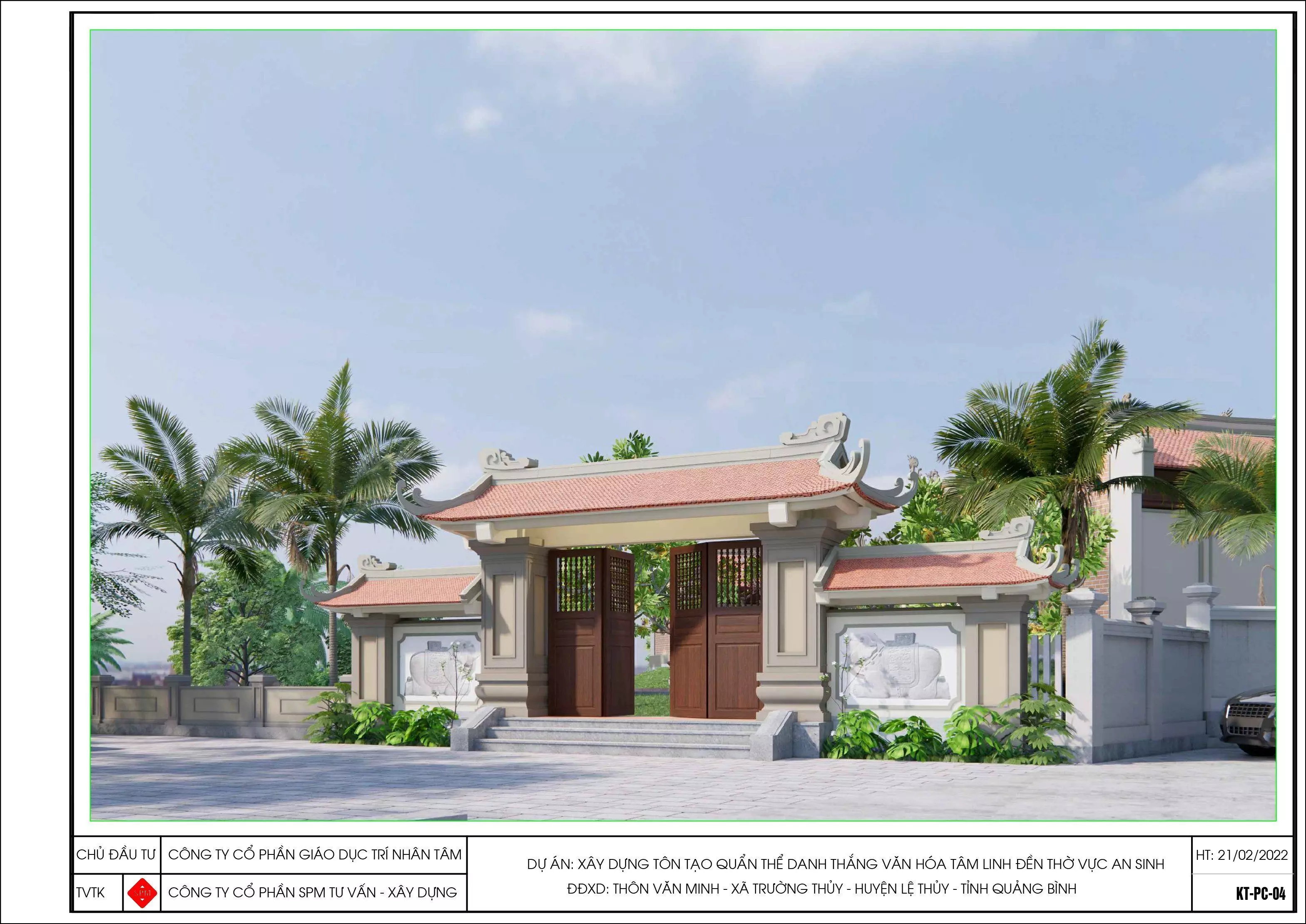 Temple An Sinh Free 3D model