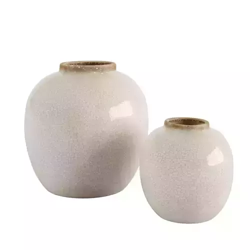 Crackle effect vase