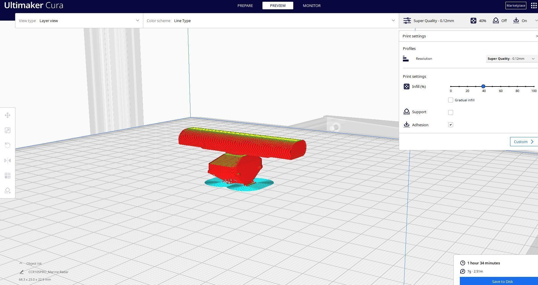 Radar Ship 3D print model_1