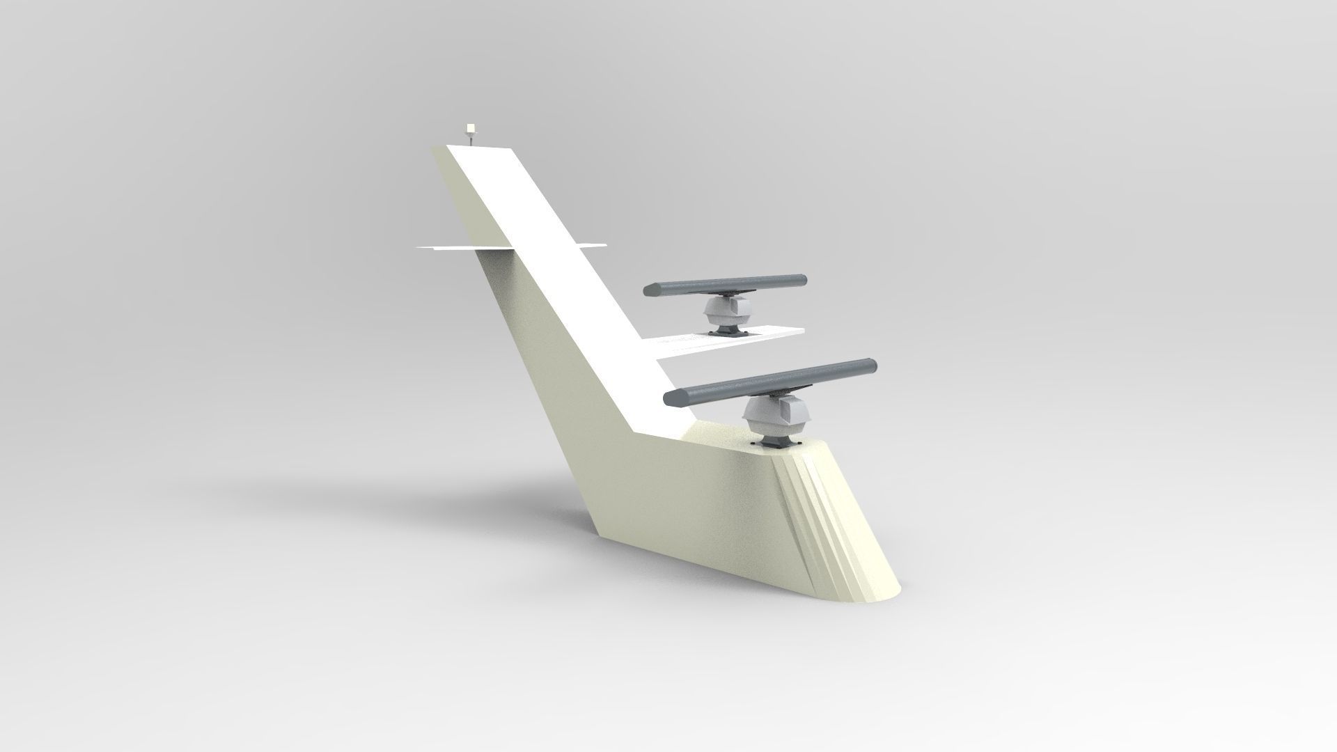 Radar Navigation mast 3D print model_2