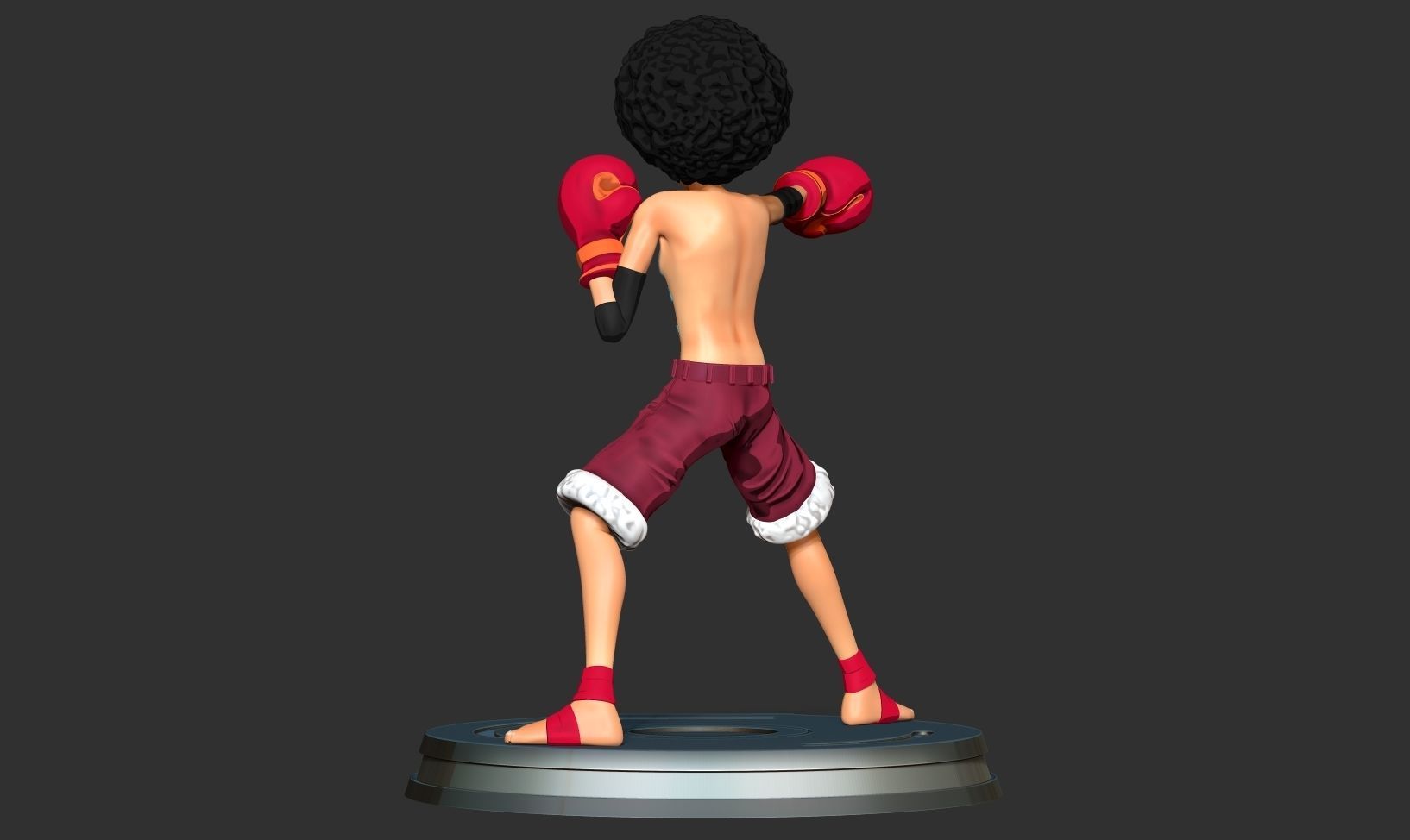 Afro Luffy - One Piece Fanart 3D print model_6
