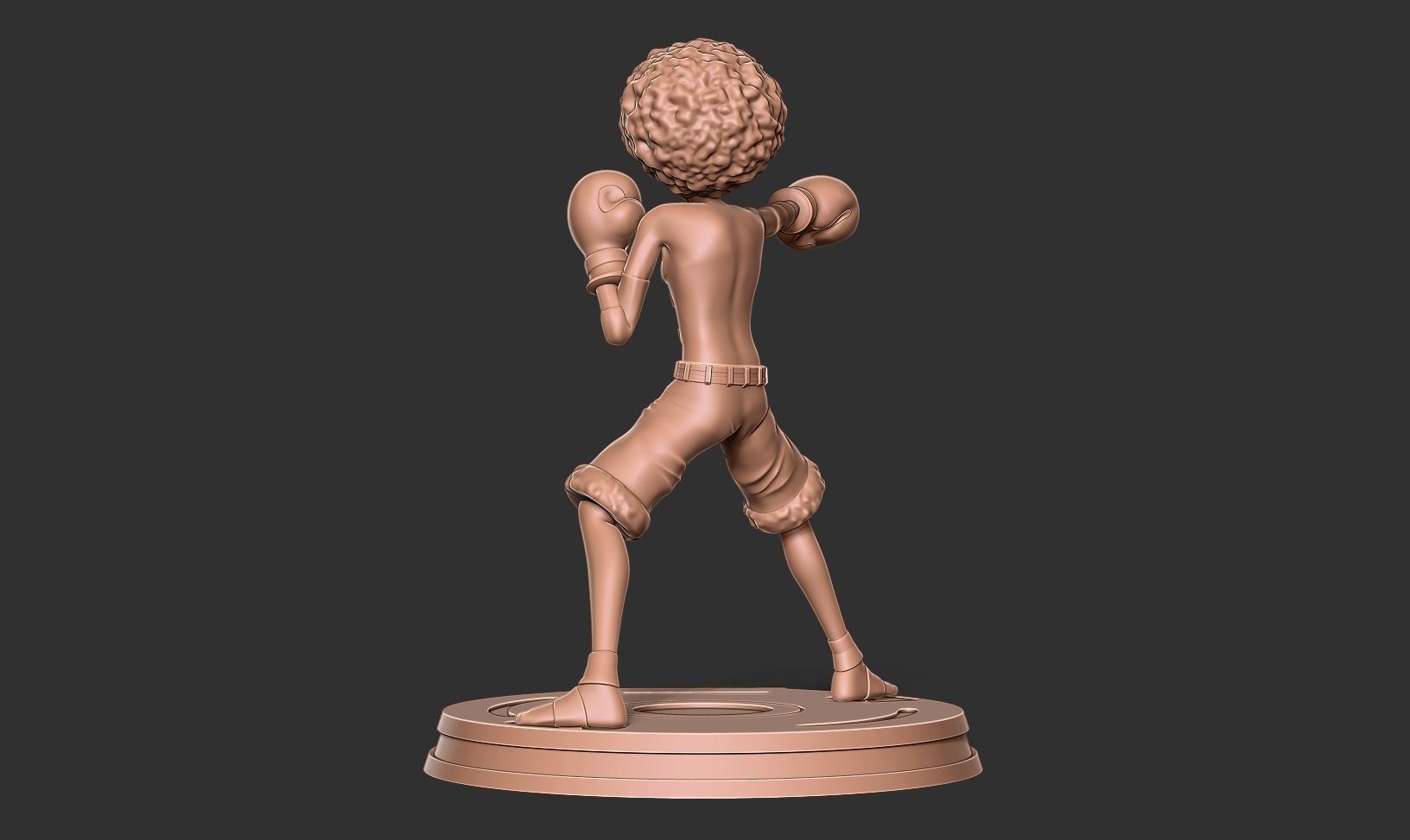 Afro Luffy - One Piece Fanart 3D print model_7