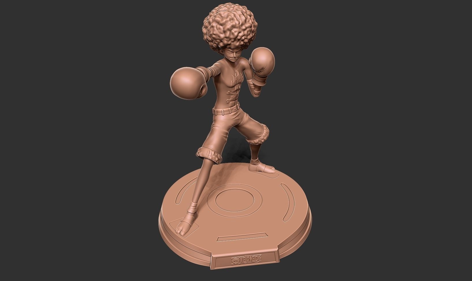 Afro Luffy - One Piece Fanart 3D print model_15