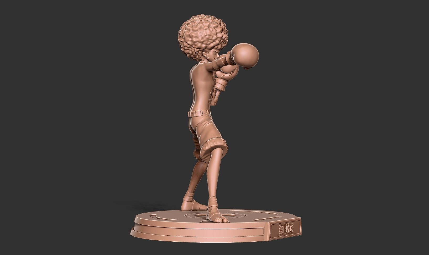 Afro Luffy - One Piece Fanart 3D print model_11