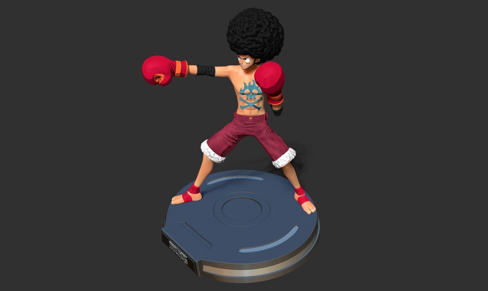 Afro Luffy - One Piece Fanart 3D print model_16