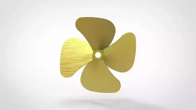 Propeller Ship 4 blade 3D print model