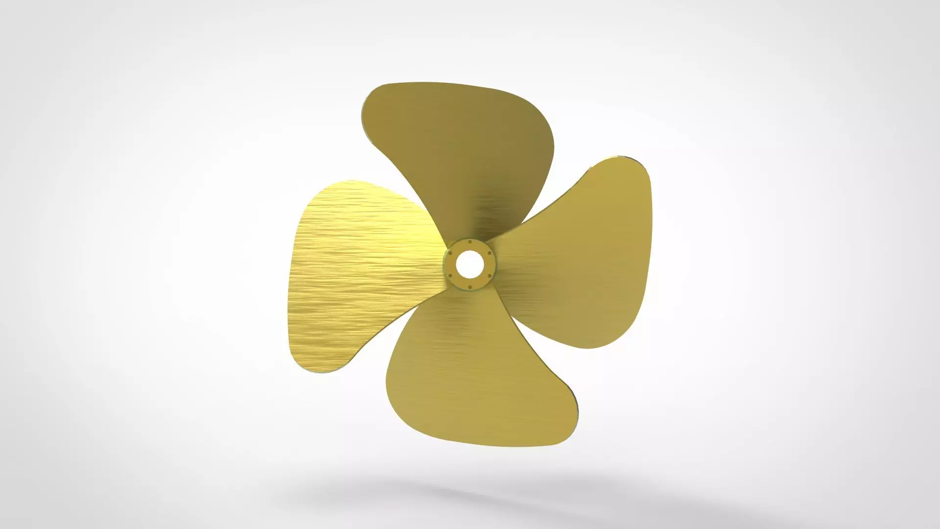 Propeller Ship 4 blade 3D print model_0