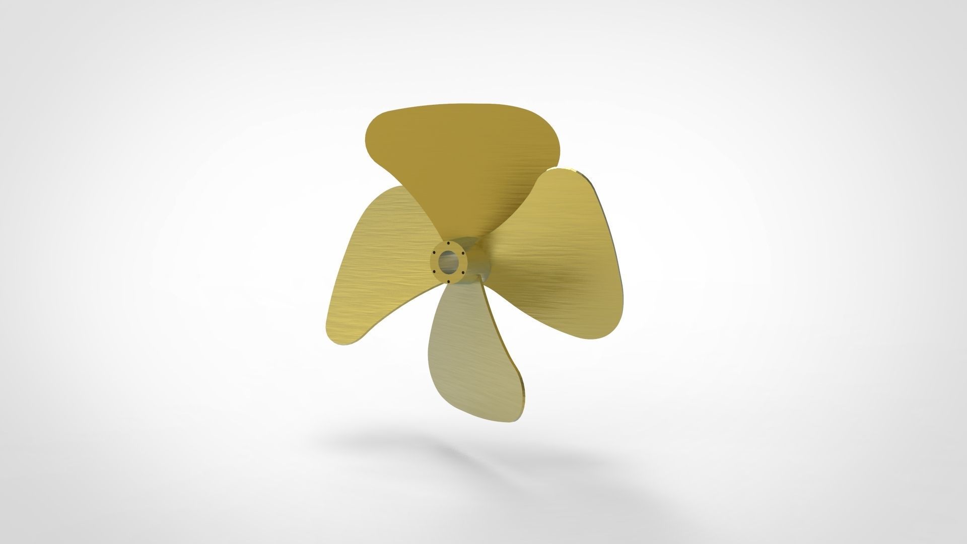 Propeller Ship 4 blade 3D print model_2