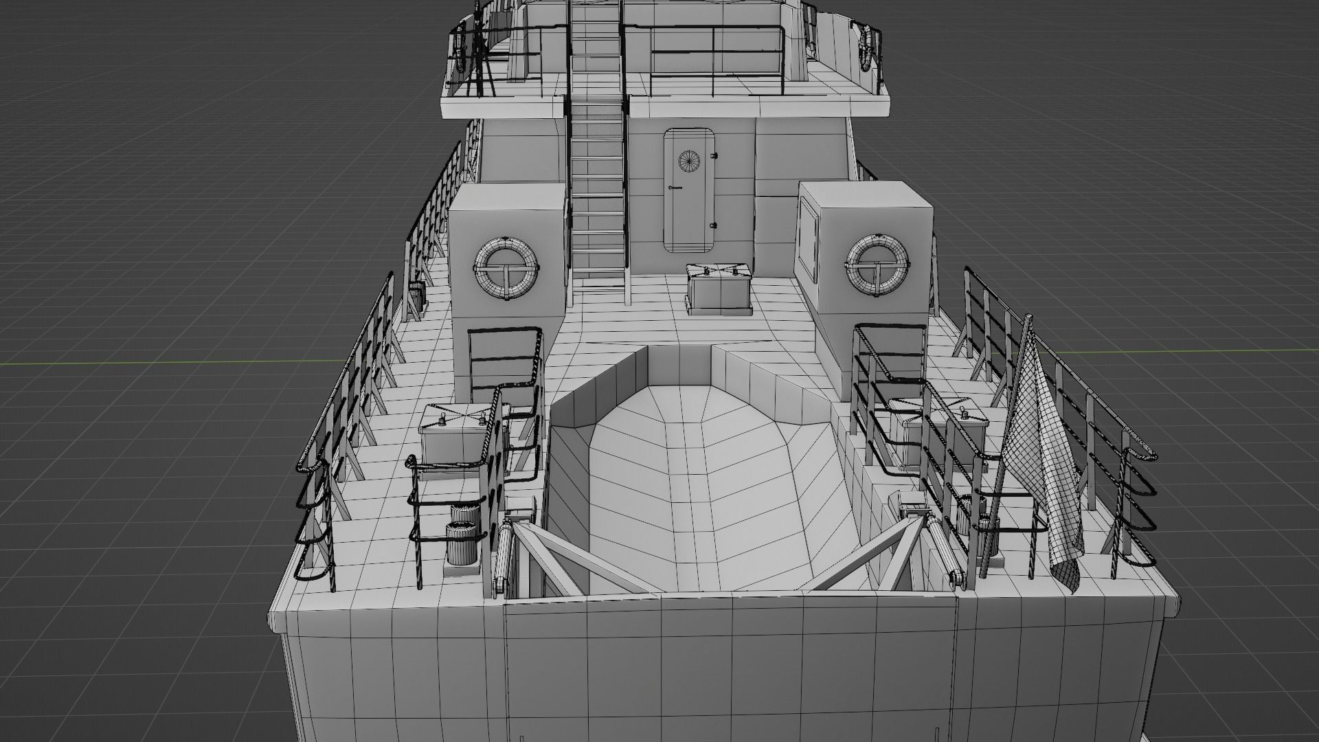 Stan Patrol Boat Low-poly 3D model_20