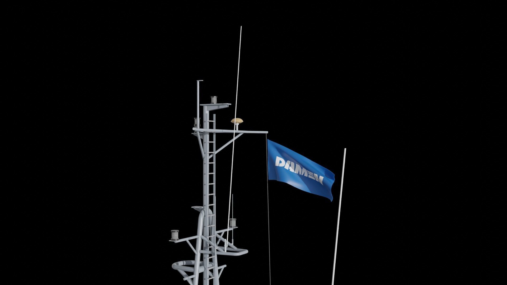 Stan Patrol Boat Low-poly 3D model_13