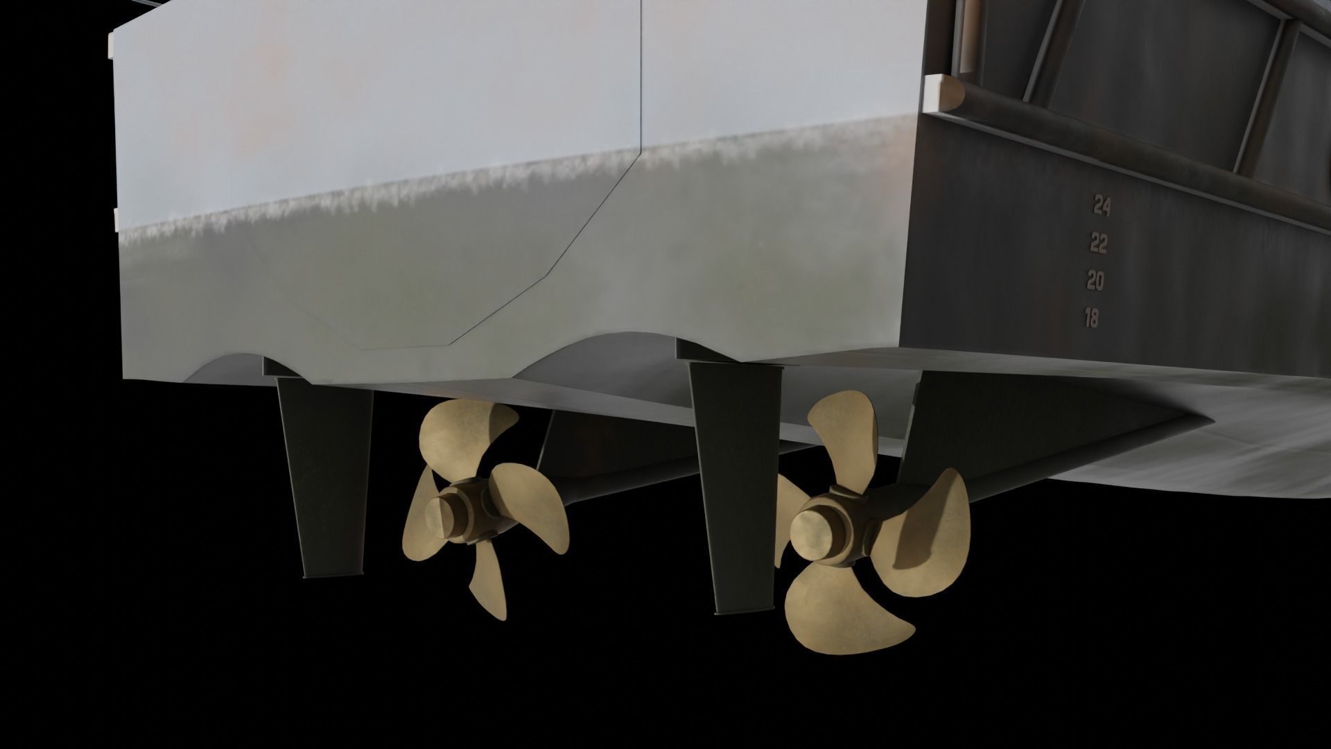 Stan Patrol Boat Low-poly 3D model_10